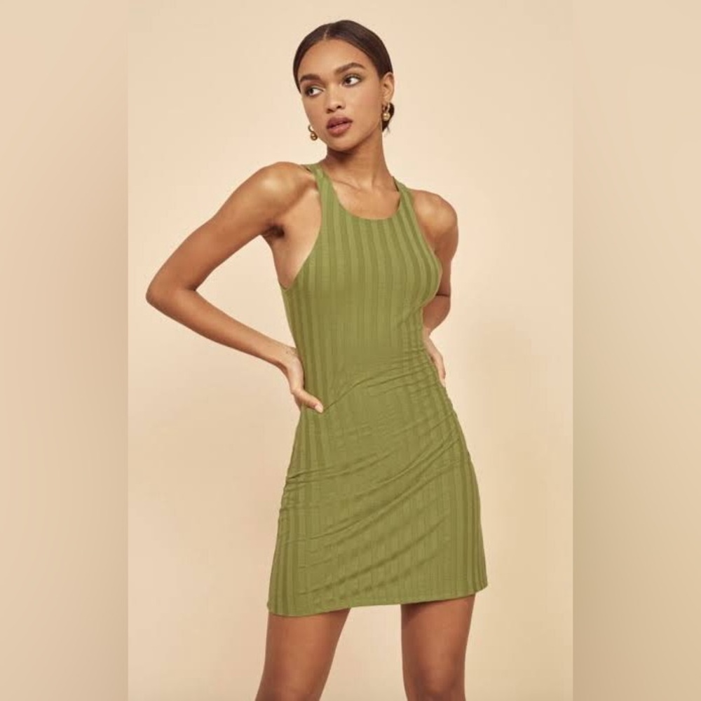 Reformation Small Mel Ribbed Dress